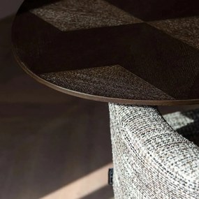 Richmond Interiors Luxor Ovale Eettafel Met Gouden Trompet Voet - 230 X 110cm.