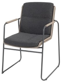 Taste by 4 Seasons Parma stapelbare tuinstoel antraciet  Tuinstoel    taupe weerbestendig