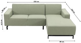 Boavista Sunbrella loungebank chaise longue - Heritage leaf - 2-delig - links