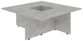 vidaXL Salontafel 79,5x79,5x30 cm spaanplaat betongrijs