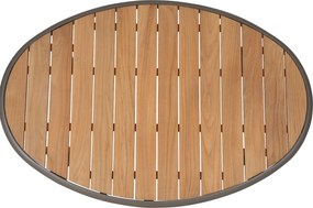 Stoel en Bank Loungeset 5 personen Aluminium Taupe  Santika Furniture Santika