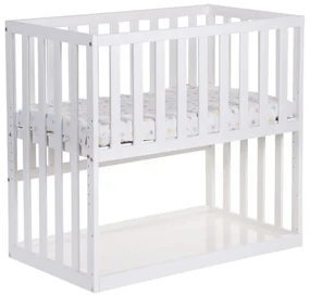 CHILDHOME Bedkant wieg 50x90 cm wit beukenhout