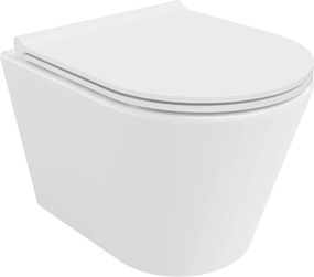 Mexen Rico wc-kom Rimless met soft-close slanke bril, duroplast, wit glans - 30720500
