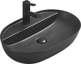 Mexen Adel bovenbouw wastafel 60 x 41 cm, zwart mat - 22166085