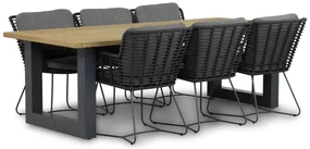 Tuinset 6 personen Rope Grijs 4 Seasons Outdoor Fabrice/Talai