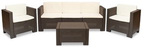 Tuinmeubelset Colorado Coffee 5 bruin Bica