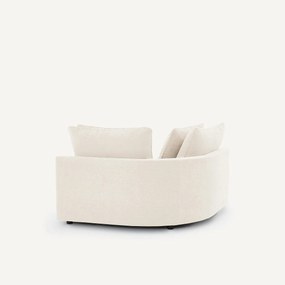 Modulair hoekbank in chenille fluweel, TIBERIO