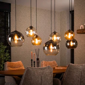 Grote Hanglamp Met Glazen Bollen