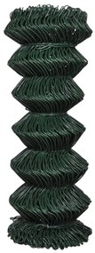 vidaXL Gaashek 1x25 m staal groen