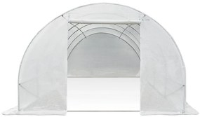 Folietunnel met metalen frame 3x8m wit Garden Point