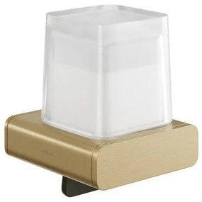 Geesa Shift Collection zeepdispenser 200 ml mat glas geborsteld goud 919916-07