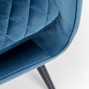 Kare Design Tudor Fluwelen Oor-fauteuil Blauwgroen