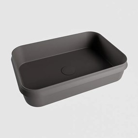 Mondiaz Arvo Solid Surface waskom 55x38cm dark grey