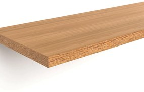 Wandplank in eikenhout, 80 cm, Biface