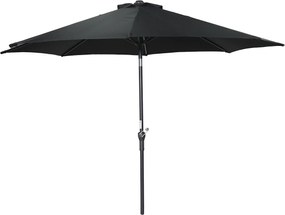 Garden Impressions Lotus stokparasol Ø300 cm - zwart