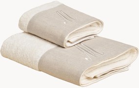 Katoenen handdoekenset Zahra, 2-delig, A-Z