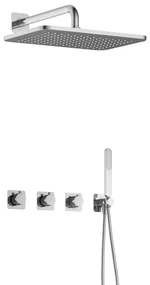 Hotbath Gal IBSGL70CR inbouwdouche met 27x40cm hoofddouche chroom