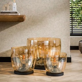 Glazen Vloerlamp Amber Glas 33 Cm