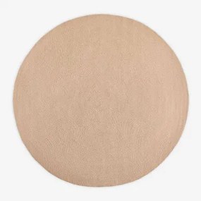 Ronde Tapijt Ø200 Cm In Polypropyleen Lisandra Beige Vintage - Sklum