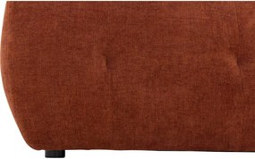 Goossens Excellent Bank Kubus - 30 X 30 Cm Stiksel rood, stof, 1,5-zits, modern design met chaise longue rechts