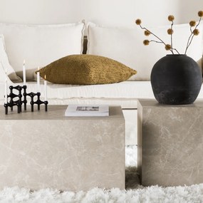 Tweedelige Salontafelset Groot Blok - 60 X 80cm.