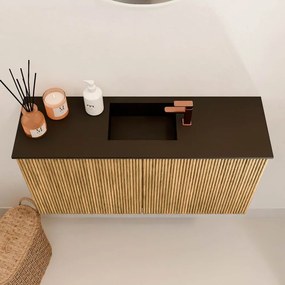 Mondiaz Joya 80cm toiletmeubel oak met wastafel faye midden 1 kraangat urban