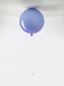Brokis -   Plafondlamp  Memory Blauw glanzend / Zilver  Glas
