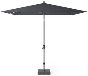 Platinum Riva stokparasol 2.5x2.5 - Antraciet met voet en hoes