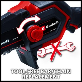 Einhell GE-PS 18/15 Li BL Solo - Accu Mini Kettingzaag