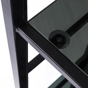 Kare Design Loft Hoog Wandrek Staal Met Glas - 115x30x195cm.