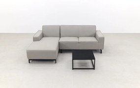 Boavista/Toronto loungebank chaise longue - Nature Grey - 3-delig - rechts