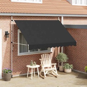 vidaXL Luifel handmatig uittrekbaar 300 cm antraciet