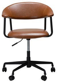 Dan-Form Rover Design Bureaustoel Bruin Kunstleer