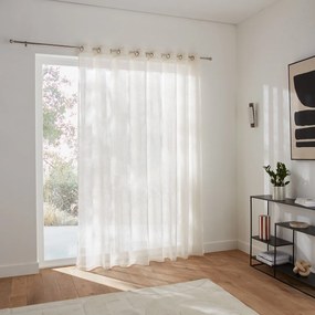 Glasgordijn, grote breedte, met oogjes, Nyong