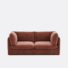 3-zits rechte bank in gevlekt polyester, MALO