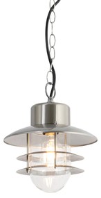 Industriële hanglamp staal IP44 - Shell