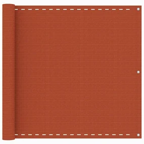 vidaXL Balkonscherm 90x600 cm HDPE oranje