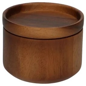 Pot met deksel, acaciahout, Ø 10 cm