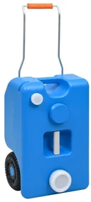 vidaXL Watertank op wielen 25 L blauw