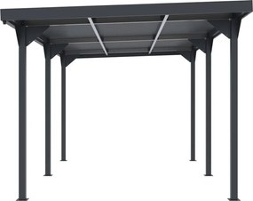 Metalen carport Aspen 2,84 x 5,46 m CoverTech antraciet