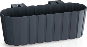 Prosperplast Boardee Hook Balkonbak met haken - Antraciet - 38 cm - 4,9 Liter