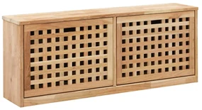 vidaXL Schoenenopbergbank 94x20x38 cm massief walnotenhout