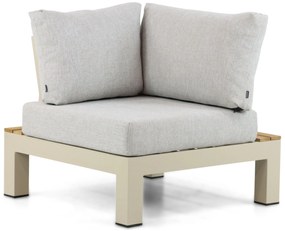 Loungeset 5 personen Aluminium/Teak Taupe Lifestyle Garden Furniture Vittoria