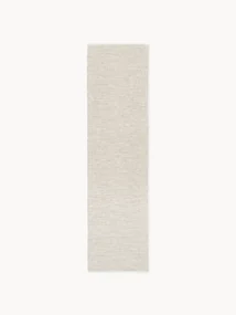Handgeweven outdoor loper Rika met vintage ruitjesmotief