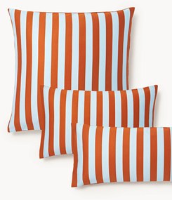 Gestreepte katoenen satijnen kussensloop Zani