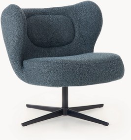 Bouclé draaibare loungefauteuil Marlon