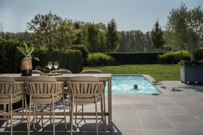 Taste by 4 Seasons Calma bar tuinset latte met Soho tafel BarsetTuinset   taupe weerbestendig