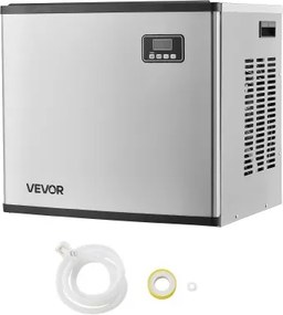 VEVOR Commerciële IJsmachine - Kop, 181,4 kg/dag RVS IJsmachine met Zelfreinigende, Getimede IJsproductie, Instelbare Dikte, voor Restaurants, Bars, Cafés, Hotels - Alleen Kop
