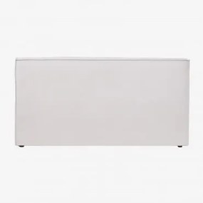 Chenille Stoffen Hoofdeinde Lunari Gebroken Wit Chenille & 160 Cm - Sklum