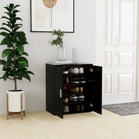 vidaXL Schoenenkast 60x35x70 cm bewerkt hout zwart